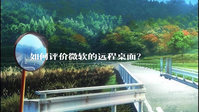如何评价微软的远程桌面?